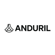 Anduril logo featuring a geometric symbol to the left of the word "ANDURIL" in bold, black capital letters on a light background.